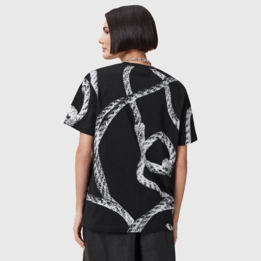 Снимка на ALLSAINTS ДАМСКА ТЕНИСКА  HALYARD BOYFRIEND В ЧЕРНО 2