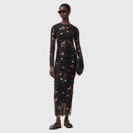 Picture of ALLSAINTS WOMEN'S KATHY MESH DRESS IN BRIAR BLACK 4