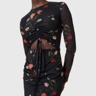 Picture of ALLSAINTS WOMEN'S KATHY MESH DRESS IN BRIAR BLACK 2