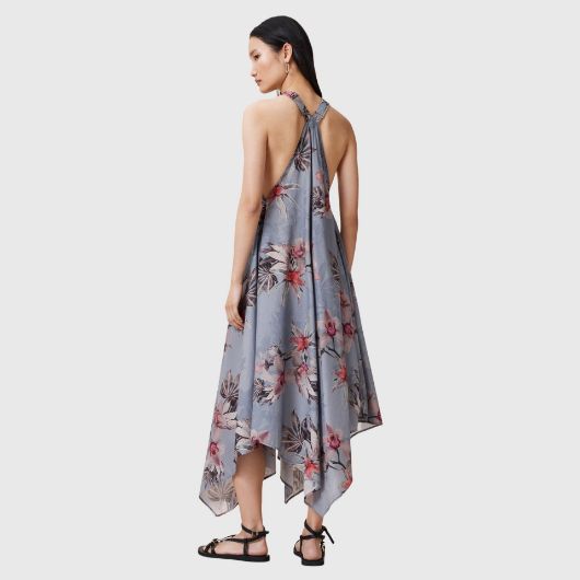 Picture of ALLSAINTS WOMEN'S LIL DRESS IN ADENA DUSTY BLUE 2