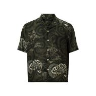 Picture of ALLSAINTS MEN'S SIDEWINDER SHORT SLEEVE SHIRT IN KELP GREEN 8