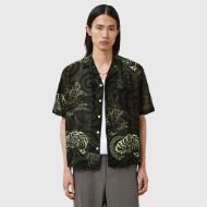 Picture of ALLSAINTS MEN'S SIDEWINDER SHORT SLEEVE SHIRT IN KELP GREEN 5