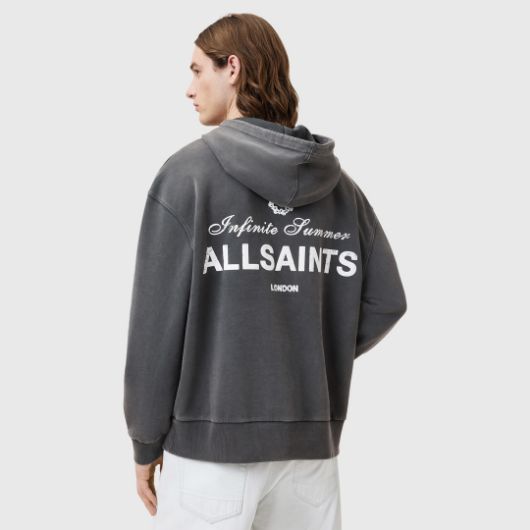 Снимка на ALLSAINTS МЪЖКИ СУИТШЪРТ SOLEIL OTH HOODY В ИЗМИТО ЧЕРНО 2 2 2 2