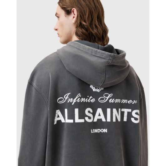 Снимка на ALLSAINTS МЪЖКИ СУИТШЪРТ SOLEIL OTH HOODY В ИЗМИТО ЧЕРНО 3 3 3 3