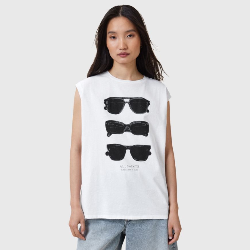 Снимка на ALLSAINTS ДАМСКА ТЕНИСКА БЕЗ РЪКАВИ SUNNIES BROOKE TANK В БЯЛО