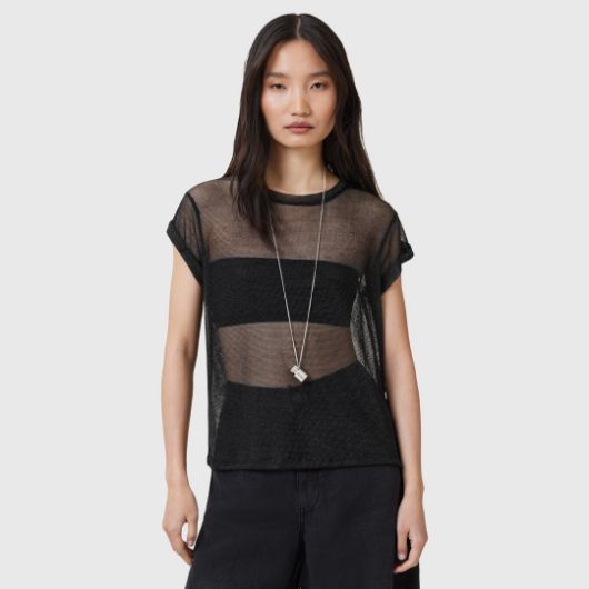 Снимка на ALLSAINTS ДАМСКИ ТОП THEA SPARKLE В ЧЕРНО 1