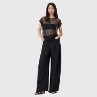 Picture of ALLSAINTS WOMEN'S THEA SPARKLE TOP IN BLACK 4