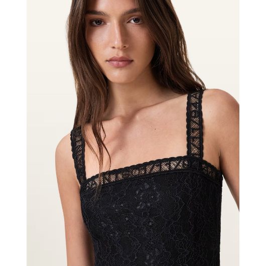 Picture of ALLSAINTS WOMEN'S VERA LACE BODYSUIT IN BLACK 3