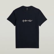 Picture of G-STAR MEN'S G-SCRIPT T-SHIRT IN BLUE 6