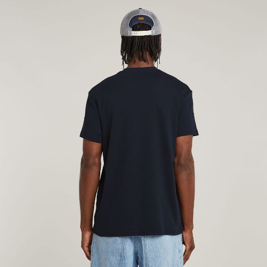 Picture of G-STAR MEN'S G-SCRIPT T-SHIRT IN BLUE