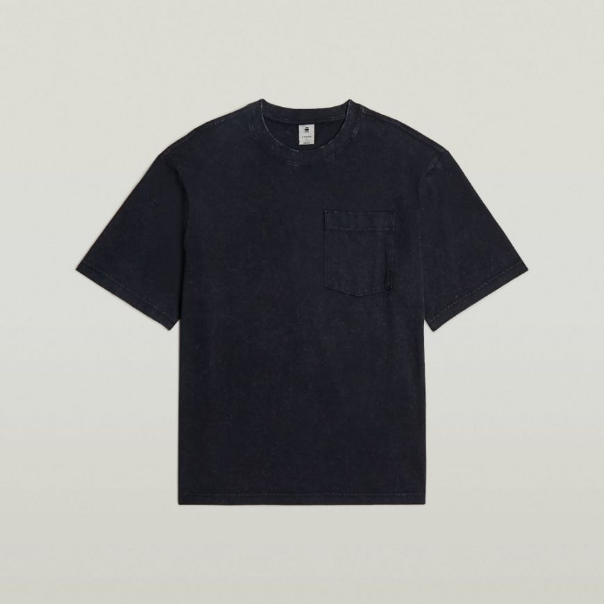 Picture of G-STAR MEN'S ACID WASH BOXY T-SHIRT IN BLACK