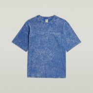 Picture of G-STAR MEN'S ACID WASH BOXY T-SHIRT IN BLUE 6