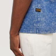Picture of G-STAR MEN'S ACID WASH BOXY T-SHIRT IN BLUE 4