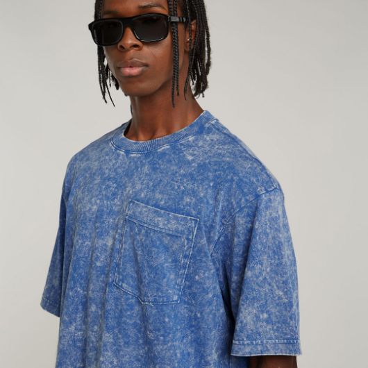 Снимка на G-STAR МЪЖКА БЛУЗА ACID WASH BOXY В СИНЬО
