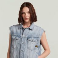 Picture of G-STAR WOMEN'S RELAXED DENIM VEST IN BLUE 3