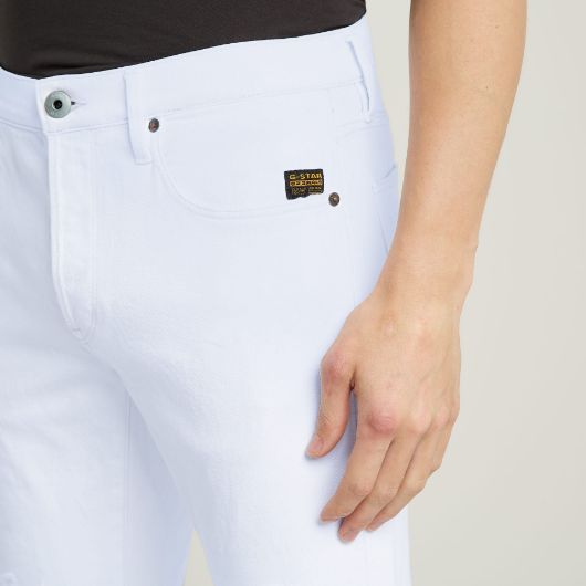 Picture of G-STAR MEN'S 3301 SLIM JEANS IN WHITE 3