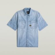 Снимка на G-STAR МЪЖКА РИЗА SLANTED DOUBLE POCKET REGULAR SHIRT В СИНЬО 6