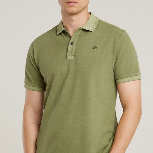 Снимка на G-STAR МЪЖКА БЛУЗА С ЯКА DUNDA OVERDYED SLIM POLO В ЗЕЛЕНО 3