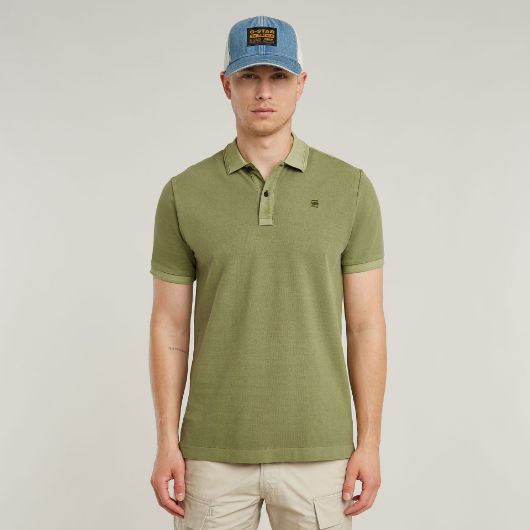 Снимка на G-STAR МЪЖКА БЛУЗА С ЯКА DUNDA OVERDYED SLIM POLO В ЗЕЛЕНО 1