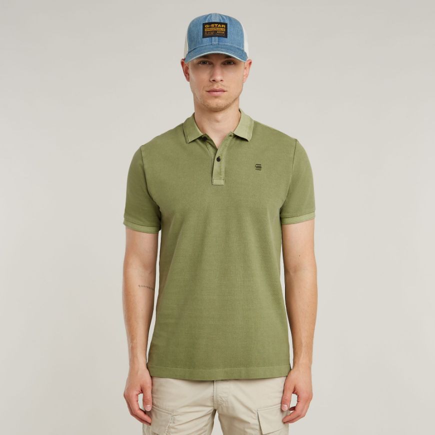 Снимка на G-STAR МЪЖКА БЛУЗА С ЯКА DUNDA OVERDYED SLIM POLO В ЗЕЛЕНО