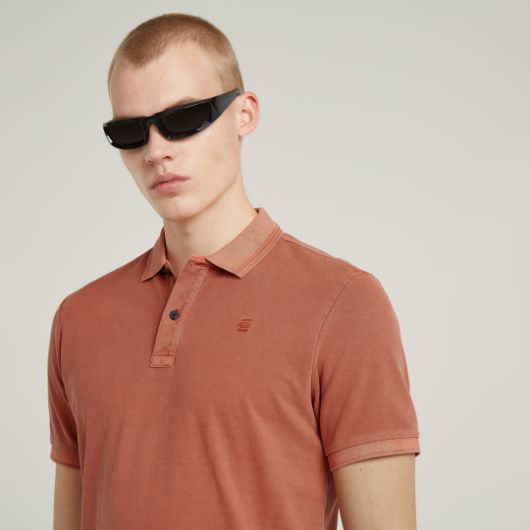 Снимка на G-STAR МЪЖКА БЛУЗА С ЯКА DUNDA OVERDYED SLIM POLO В ЧЕРВЕНО 3