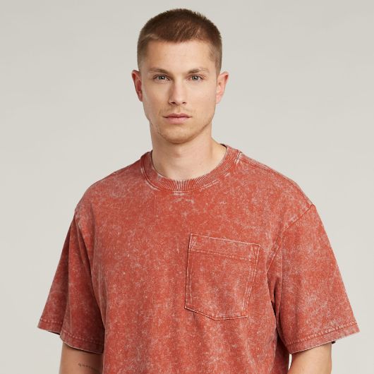 Снимка на G-STAR МЪЖКА БЛУЗА ACID WASH BOXY В ЧЕРВЕНО