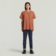 Picture of G-STAR MEN'S OVERDYED CENTER CHEST LOOSE T-SHIRT IN RED 3
