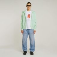 Picture of G-STAR MEN'S PREMIUM CORE HOODED ZIP SWEATER IN GREEN 4