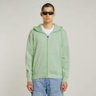 Picture of G-STAR MEN'S PREMIUM CORE HOODED ZIP SWEATER IN GREEN 1