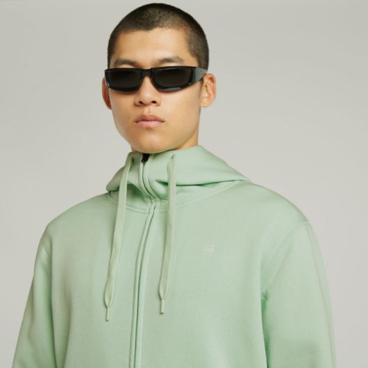 Снимка на G-STAR МЪЖКИ СУИТШЪРТ PREMIUM CORE HOODED ZIP SWEATER В ЗЕЛЕНО