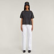 Picture of G-STAR WOMEN'S WASHED G-SCRIPT TOP IN GREY 5