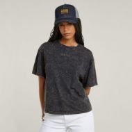 Picture of G-STAR WOMEN'S WASHED G-SCRIPT TOP IN GREY 4