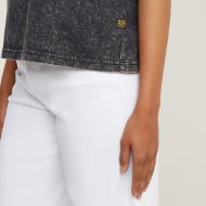 Picture of G-STAR WOMEN'S WASHED G-SCRIPT TOP IN GREY 3