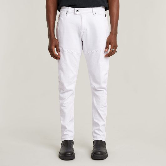 Picture of G-STAR MEN'S DIVER 3D SLIM JEANS IN WHITE 1