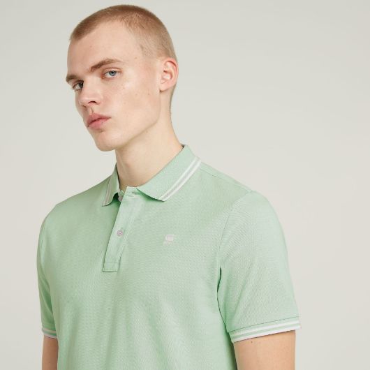 Снимка на G-STAR МЪЖКА БЛУЗА С ЯКА DUNDA SLIM STRIPE POLO В ЗЕЛЕНО