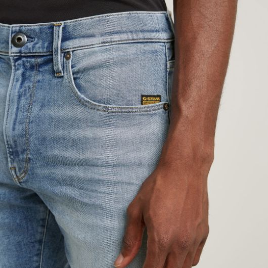 Picture of G-STAR MEN'S 3301 SLIM SHORT IN BLUE