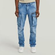 Picture of G-STAR MEN'S ROVIC ZIP 3D REGULAR TAPERED DENIM JEANS IN BLUE 1