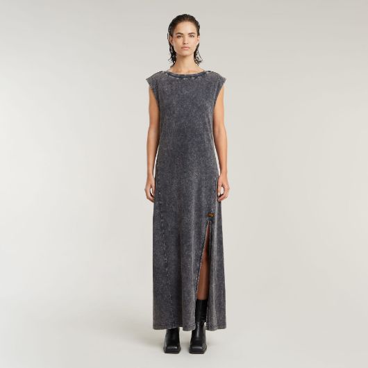 Снимка на G-STAR ДАМСКА OVERDYED MAXI TANK РОКЛЯ В СИВО 1