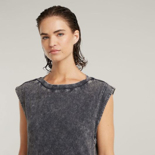 Снимка на G-STAR ДАМСКА OVERDYED MAXI TANK РОКЛЯ В СИВО 3