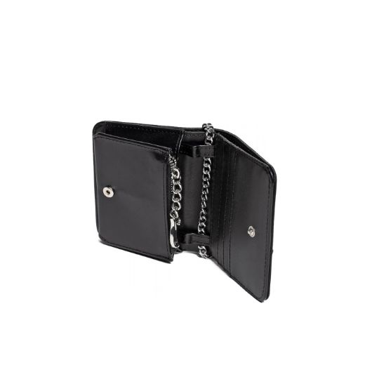 Picture of JUICY COUTURE WOMEN'S MIA SMALL FLAP WALLET WITH METAL CHAIN IN BLACK 3