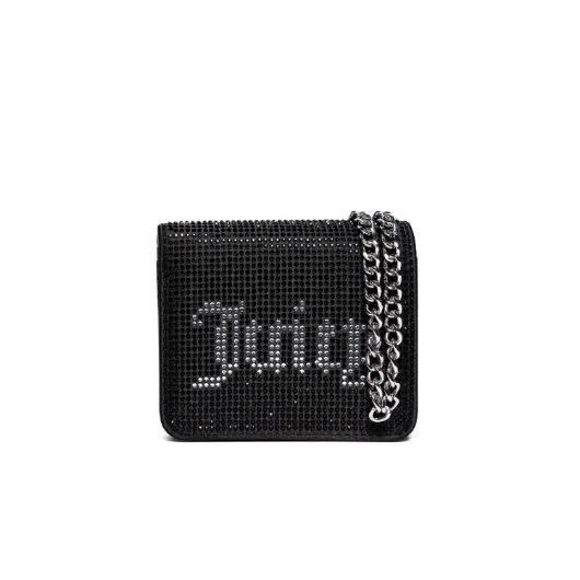 Picture of JUICY COUTURE WOMEN'S MIA SMALL FLAP WALLET WITH METAL CHAIN IN BLACK 1