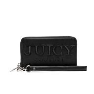 Picture of JUICY COUTURE WOMEN'S GABRIELLE ZIP WALLET WITH WRIST STRAP IN BLACK 1