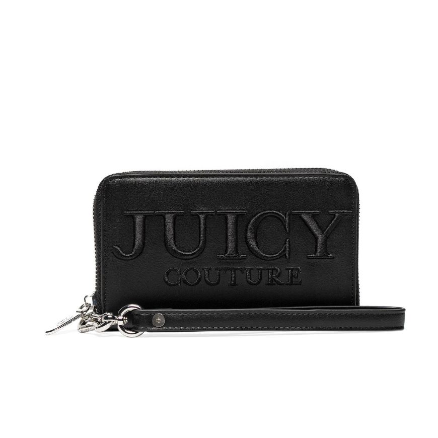 Picture of JUICY COUTURE WOMEN'S GABRIELLE ZIP WALLET WITH WRIST STRAP IN BLACK