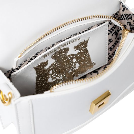 Picture of JUICY COUTURE WOMEN'S LILY CROSSBODY BAG WITH FLAP IN WHITE 3
