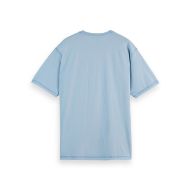 Picture of SCOTCH&SODA MEN'S SEASONAL CORE - RELAXED-FIT FRONT CHEST LOGO T-SHIRT IN MEDIUM BLUE 2