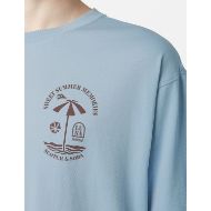 Снимка на SCOTCH&SODA MEN'S REGULAR FIT FRONT AND BACK ARTWORK T-SHIRT IN MEDIUM BLUE 5