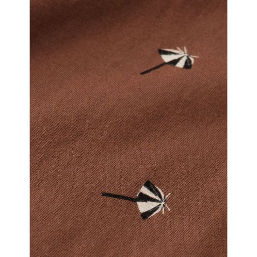 Снимка на SCOTCH&SODA MEN'S REGULAR FIT MICRO AOP T-SHIRT IN MEDIUM BROWN