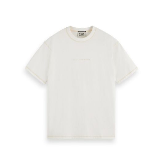 Снимка на SCOTCH&SODA MEN'S CORE - LOGO FRONT CHEST T-SHIRT IN WHITE