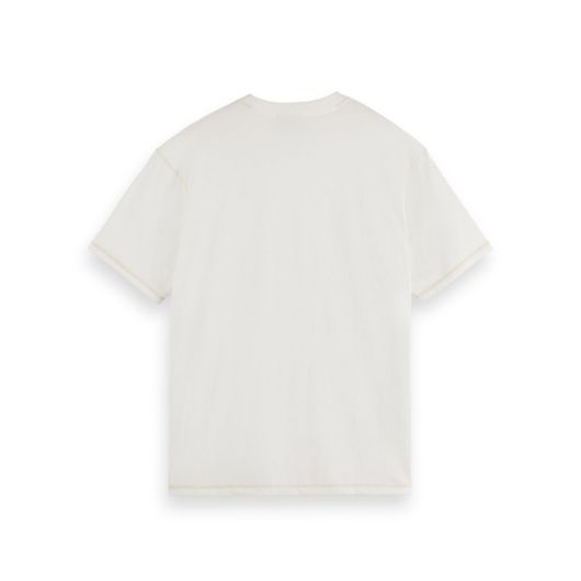 Снимка на SCOTCH&SODA MEN'S CORE - LOGO FRONT CHEST T-SHIRT IN WHITE
