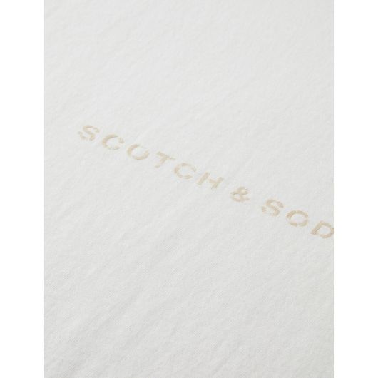 Снимка на SCOTCH&SODA MEN'S CORE - LOGO FRONT CHEST T-SHIRT IN WHITE